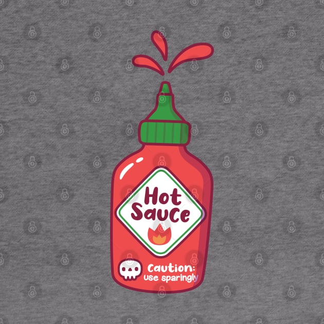 Hot Sauce With Skull Caution Label by rustydoodle